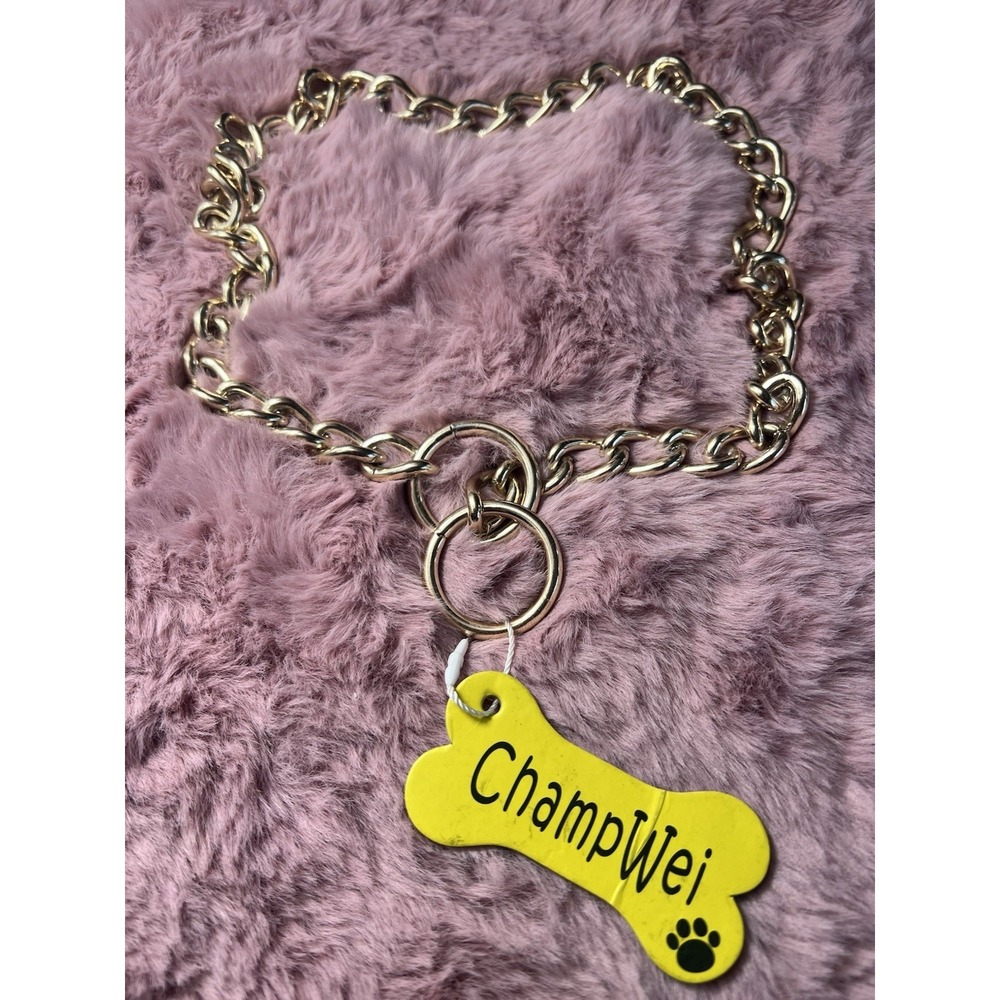 Champwei Dog Heavy Alloy Steel Metal‎ 28" Chain Collar Adjustable S/4XL